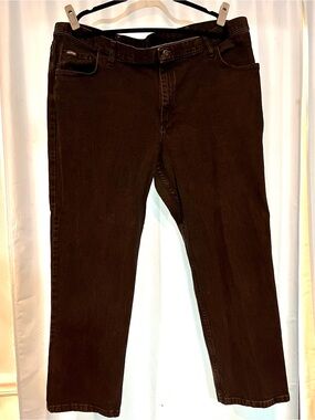 Riders by Lee Women’s 26W Black Denim Jeans Straight Leg, Plus Size Stretch